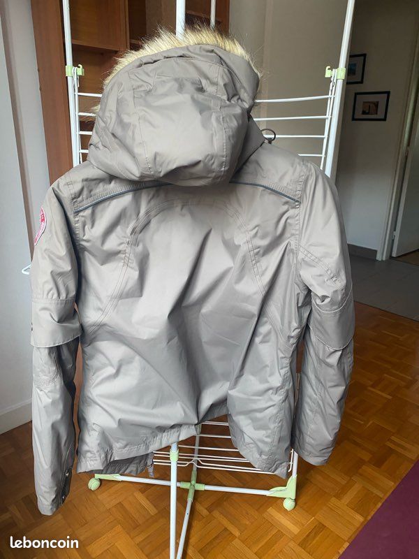 Veste Polaire Beige personnalisé avec Un Cheval Blanc - vêtement d' équitation Taille S