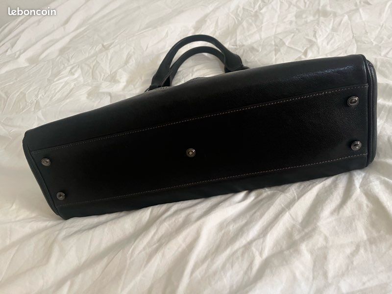 Sac noir cuir Cartier (image 5)