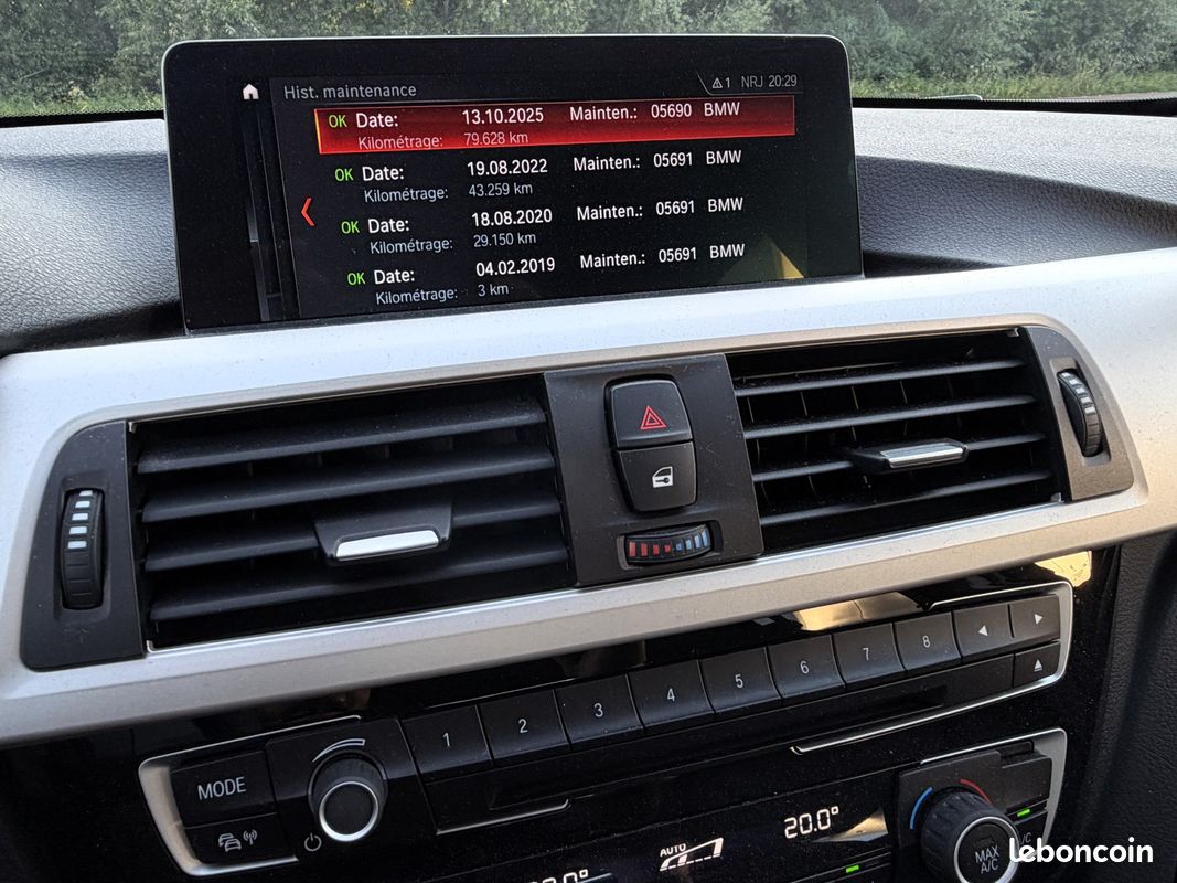 BMW SERIE 3 TOURING F31 LCI2 318d BVA8 PARFAIT ETAT/CUIR/CAMERA/FULL LED/NAVI PRO/HISTO BMW/GARANTIE (image 24)