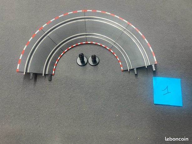 Lot De 9 Rails Courbes Pour Circuit électrique Carrera Go - Occasion Très Bon état