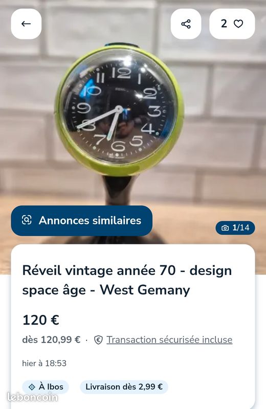 Reveil vintage année 70 - Collection
