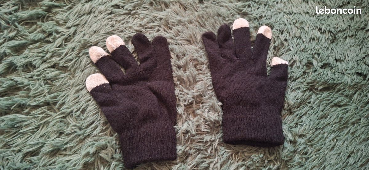Gants Tactiles pour smartphone très pratique en Hiver - Taille unique Neuf Livraison OK 👍 (image 4)