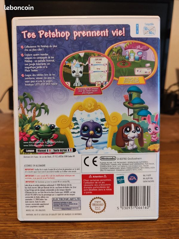 Jeu Littlest Pet Shop Sur Nintendo Wii - Avec Livret - État Correct - Testé