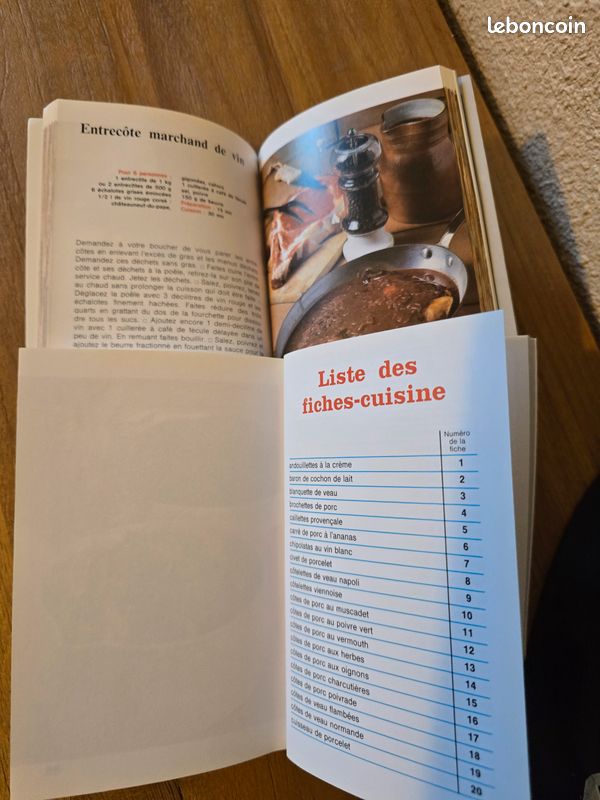 Livre Les fiches cuisine de Elle : Viandes rouges et Viandes blanches (image 3)