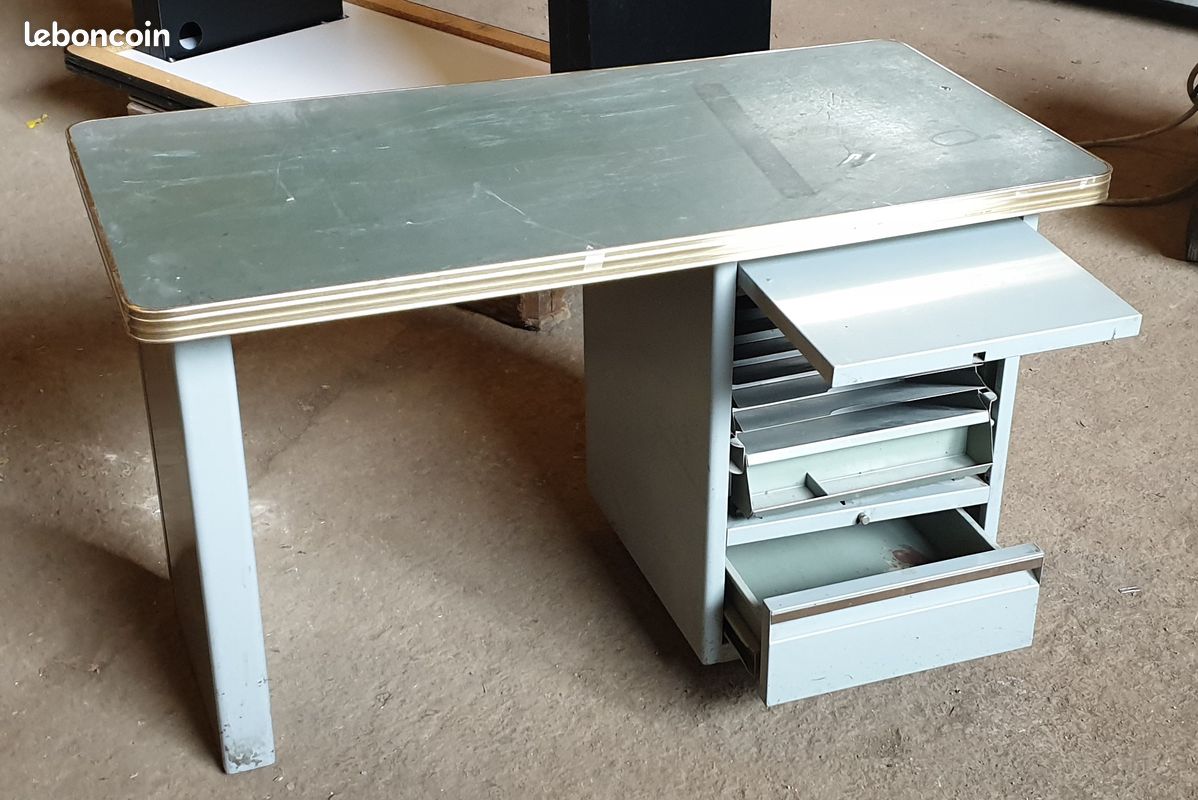 Petit bureau vintage metal (image 6)