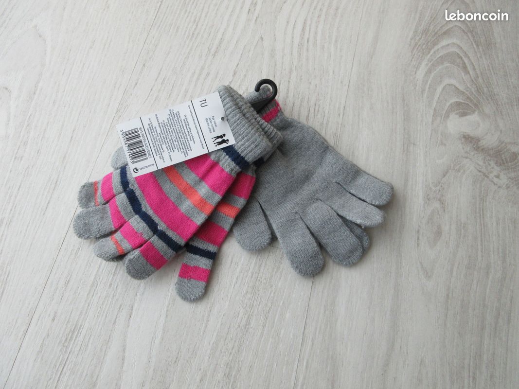 Lot gants fille neufs TU (image 2)