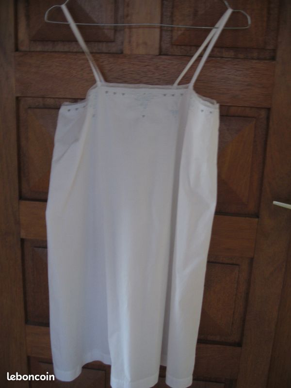Linge ancien chemise de jour monogramme RD (image 1)