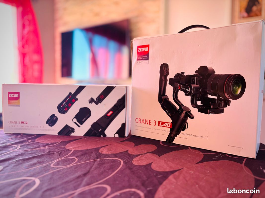 Stabilisateur Zhiyun Crane 3 Lab Noir - Photo, audio & vidéo