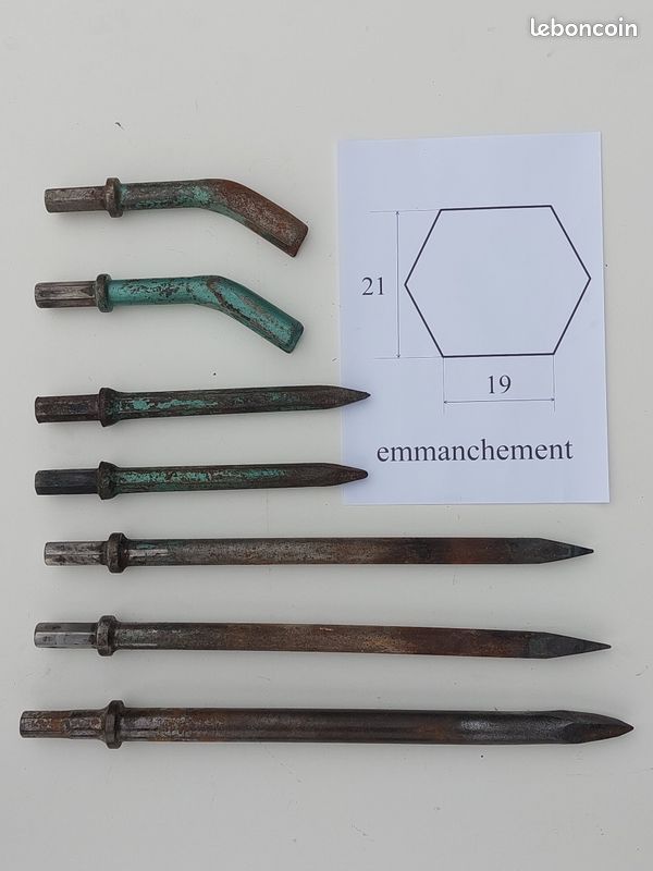 Burins pour marteau piqueur pneumatique (image 2)