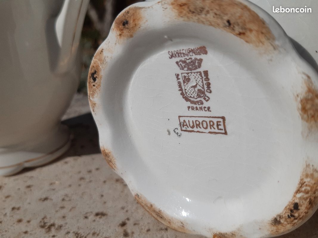 Cruche et sucrier Sarreguemines (image 2)