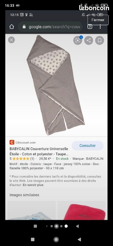 Couverture magique babycalin (image 1)