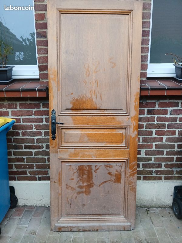 Porte en chêne Poussant droit 82.5 cm (image 1)