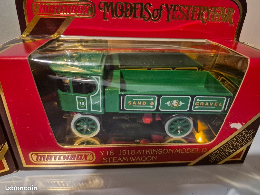 Lot De 5 Miniatures Matchbox Yesteryear - Y8, Y2, Y5, Y10, Y15 - Occasion