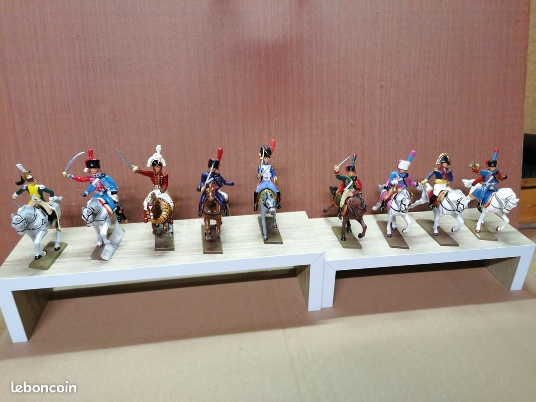 Armee Britannique Lot De 3 Figurines BRITAINS En Plomb - Garde Impériale Napoléonienne, Occasion Troupes Coloniales