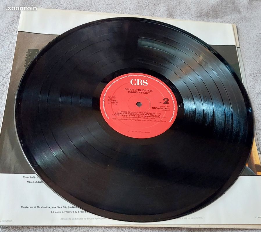 33T vinyle, Bruce Springsteen "Tunnel of love" (image 6)