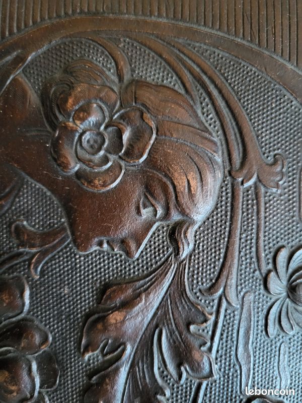 Boîte Métal Ancienne Art Déco - Peinte à La Main - Années 1920 - Produit Alimentaire