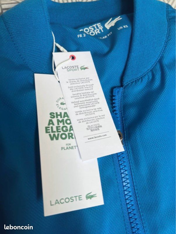 Survêtement Lacoste – authentique – Neuf avec étiquette – Taille XS (2) (image 7)