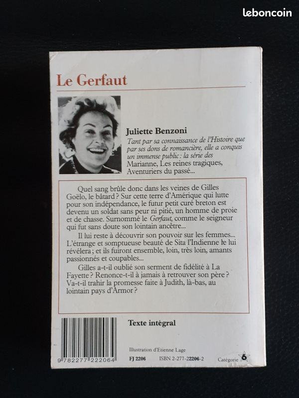 Le gerfaut Juliette Benzoni Marseille 9 eme le cabot (image 2)