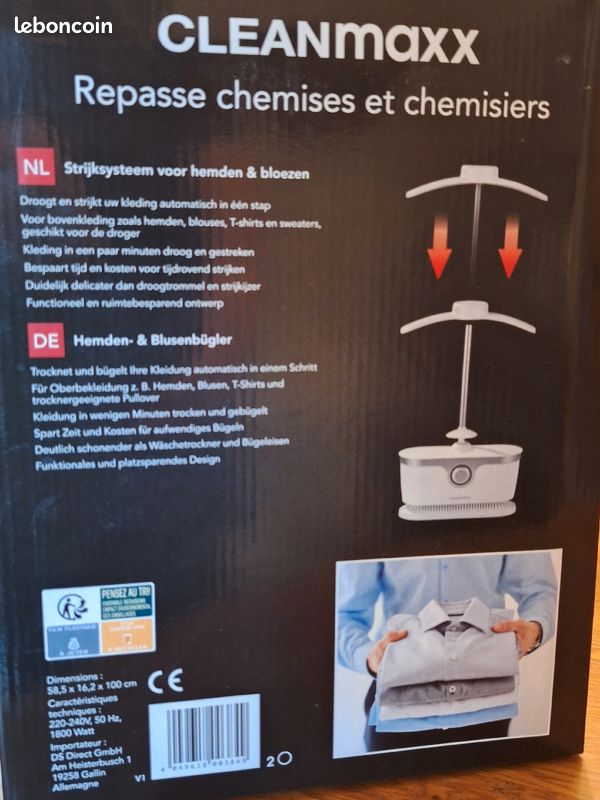 Lidl Repassage Chemise Sur Cintre Cleanmaxx Cintre De Repassage