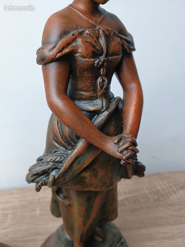 Sculptures en régule l'angélus d'après Adrien Gaudez (image 18)