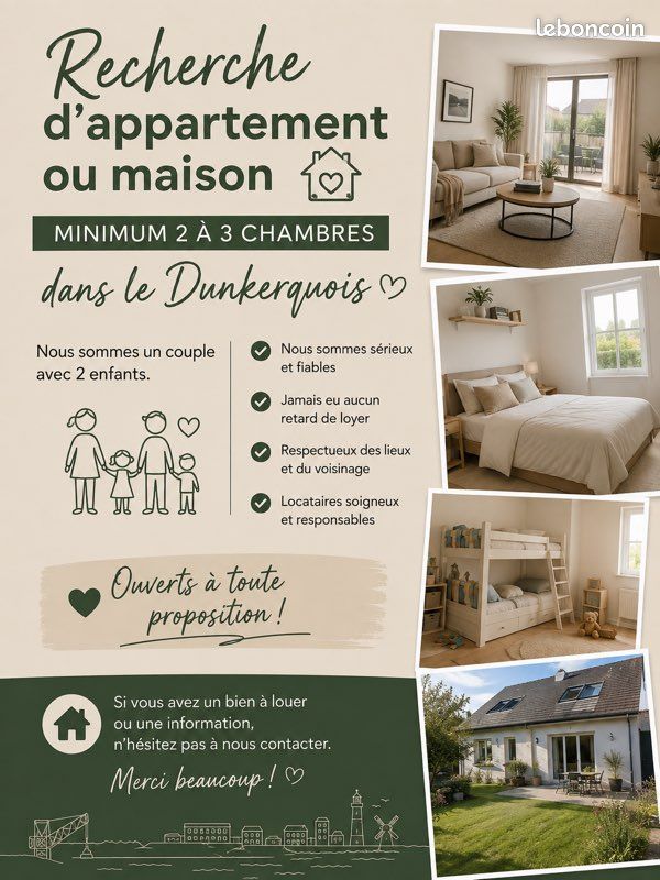 Appartement 3 pièces 70 m² · à Dunkerque · 70 m² · 900 €/mois