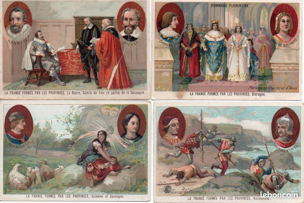 Chromos " la France formée par les provinces " (image 5)
