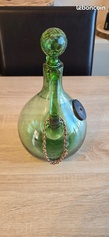 Carafe à l'Italienne avec rafraichissoir à glaçons pour décanter le vin (image 3)