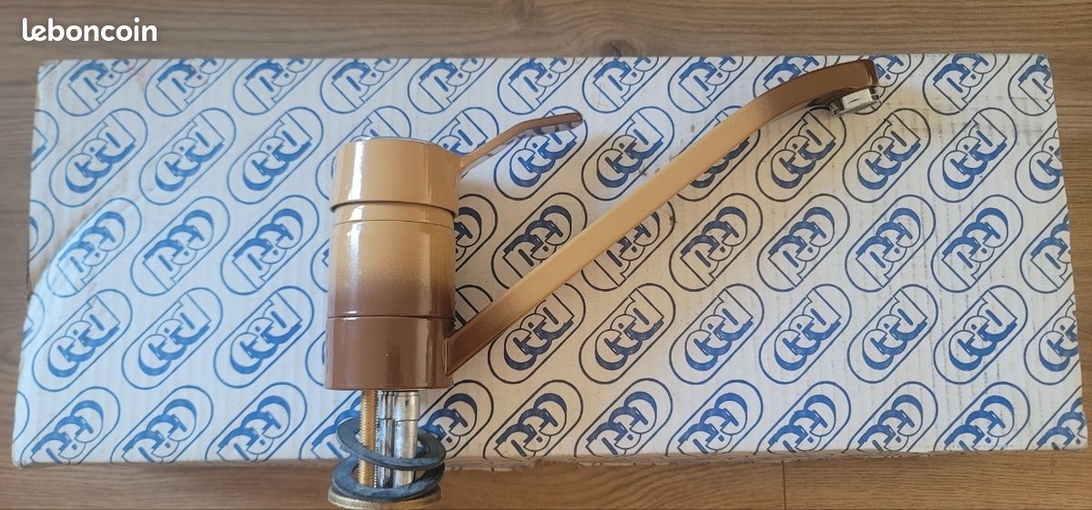 Mitigeur Cuisine Rétro / Vintage Neuf en Boîte - Dégradé Marron / Beige (image 1)