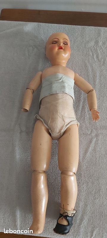 Poupée Ancienne XIXe à Restaurer - Bébé De Paris 8, Corps Et Tête D'origine