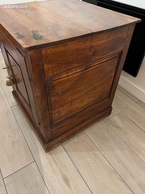 Meuble ancien de rangement en bois massif, confiturier (image 6)