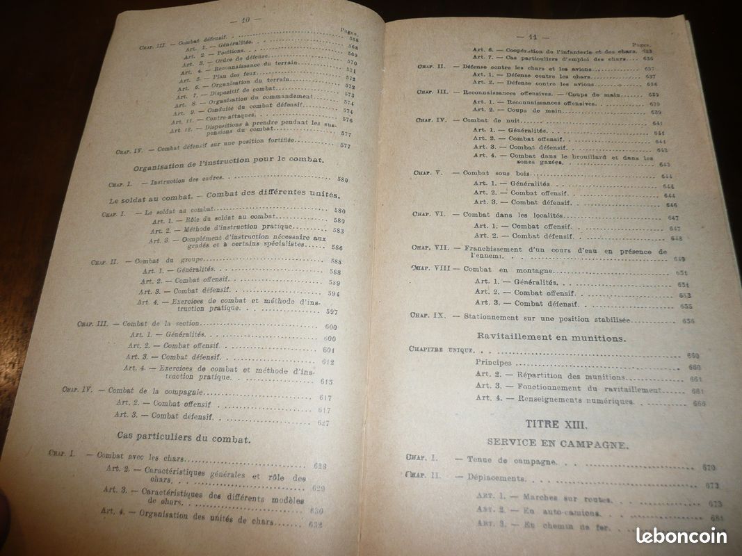 Militaire militaria ministère de la Guerre manuel du gradé d'infanterie 1929 (image 5)