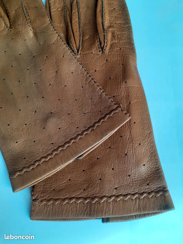 Belle paire de gants cuir véritable (image 4)