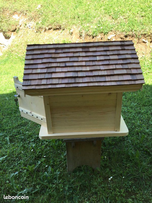 Boîte à lettres artisanale style chalet bois (image 4)