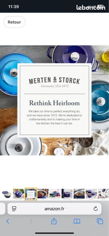 Cocotte merten & storck 26cm neuf,plusieurs couleurs (image 3)