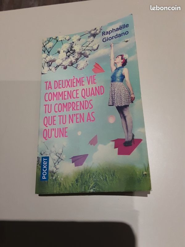 Livre : Ta deuxième vie commence quand tu comprends que tu n’en à qu’une,de Raphaëlle Giordano,édition Pocket (image 1)