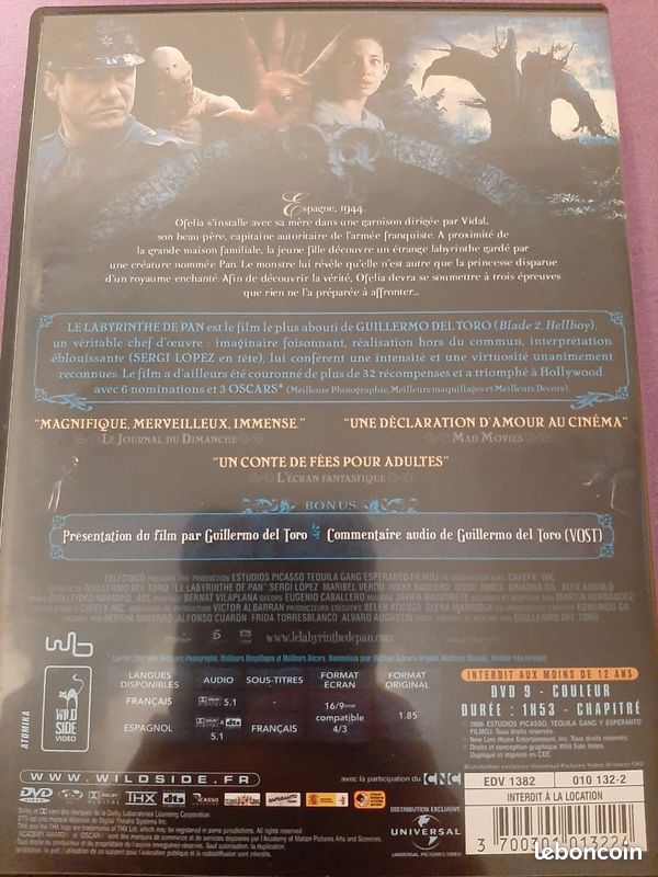 Dvd Le labyrinthe de Pan (image 2)