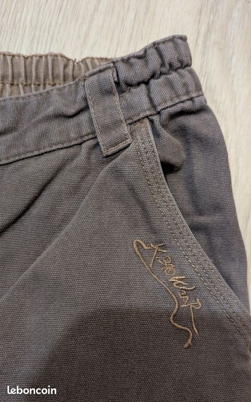 Pantalon marron matière jean garçon 10 ans - Narbonne (image 5)
