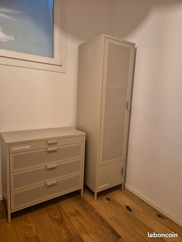 Vestiaire PANTONE métal beige taupe h180cm (image 2)