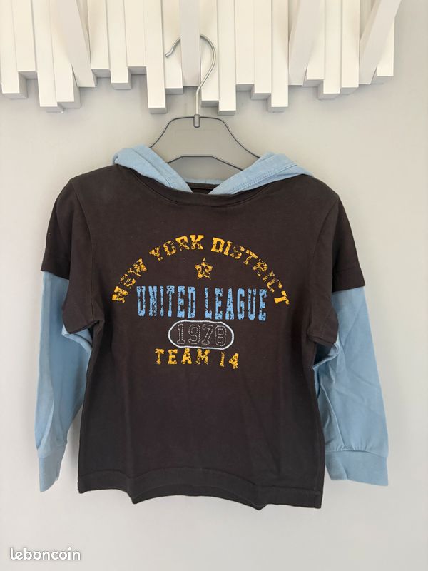 Tshirt avec capuche kids graffiti 3 ans (image 2)