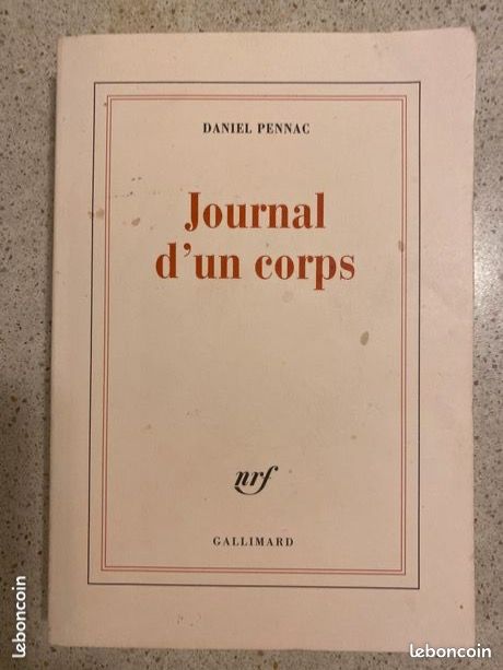 Daniel Pennac. Journal d’un corps. Nrf Gallimard 2012 (image 1)