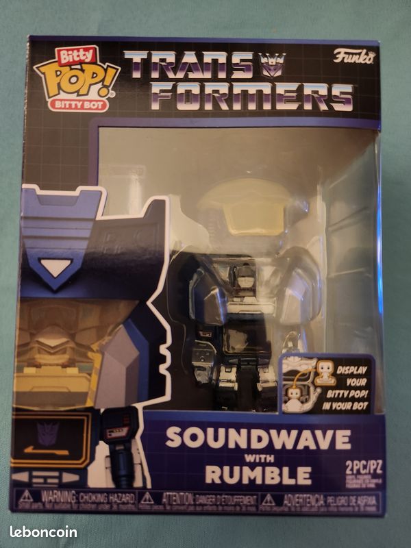 Funko Bitty Pop Transformers Soundwave avec Rumble Jeux Jouets