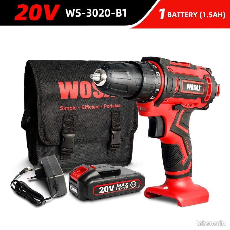 WOSAI perceuse sans fil, tournevis électrique, mini pilote d'alimentation (image 3)