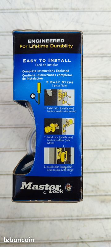 Master Lock modèle Bed & Bath pour porte (image 2)