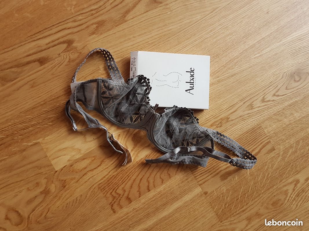 Soutien-gorge Andres Sarda Barbican Gris Balconnet 90C - Neuf Avec étiquettes