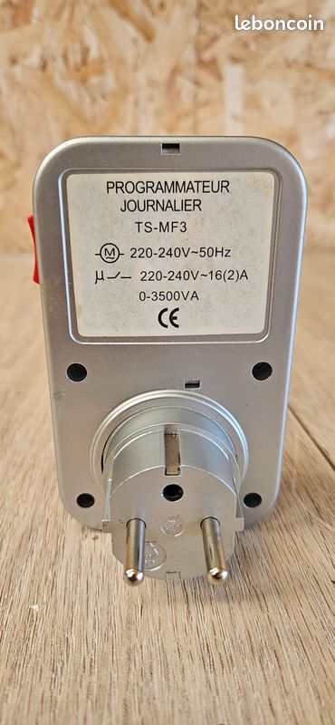 Programmateur Mécanique Journalier Tec Hit 730200 - Prise EU - 24 Segments - 3500W