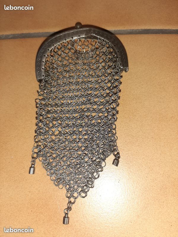 Bourse ancienne : porte-Louis en maille de fer (jccollections95) (image 1)
