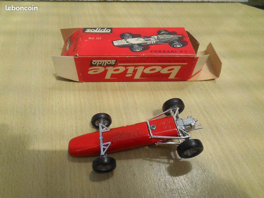 Miniature Solido Ferrari F1 – Échelle 1/43 – Avec Boîte D'origine – Occasion