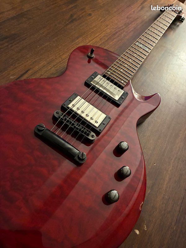 Guitare LTD EC-100QM équipée Gibson – Son puissant rock/blues (image 1)