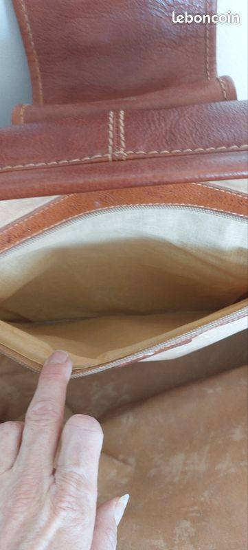 Grand sac de voyage en cuir vintage La Bagag (image 9)