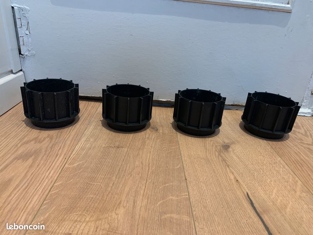 Lot de 4 réhausses pour plots réglables H60mm Jouplast (image 1)